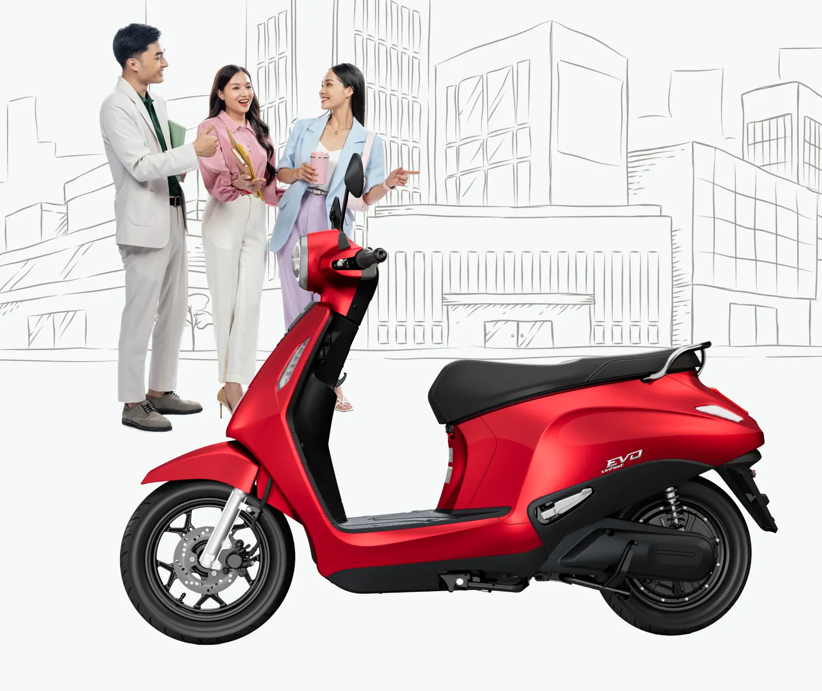 VinFast Evo dikendarai di jalan perkotaan