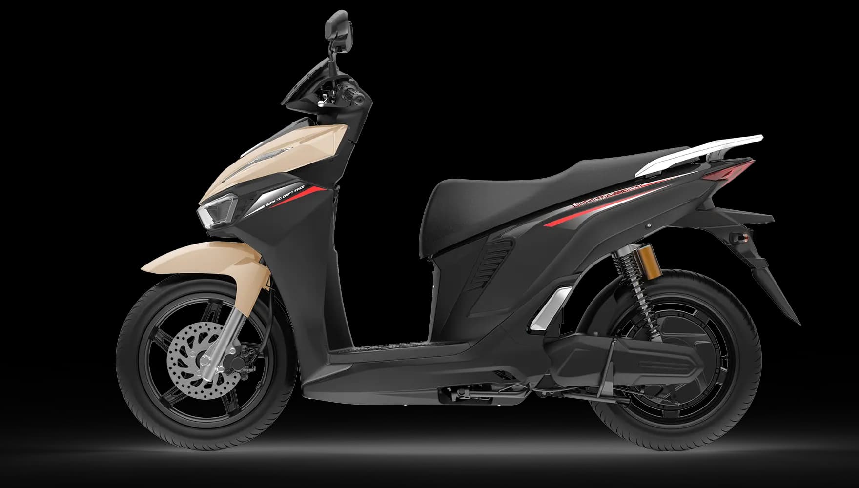 VinFast Viper warna beige hitam