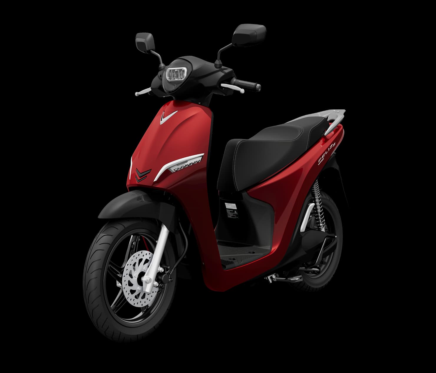 VinFast Feliz II tampak tiga perempat depan